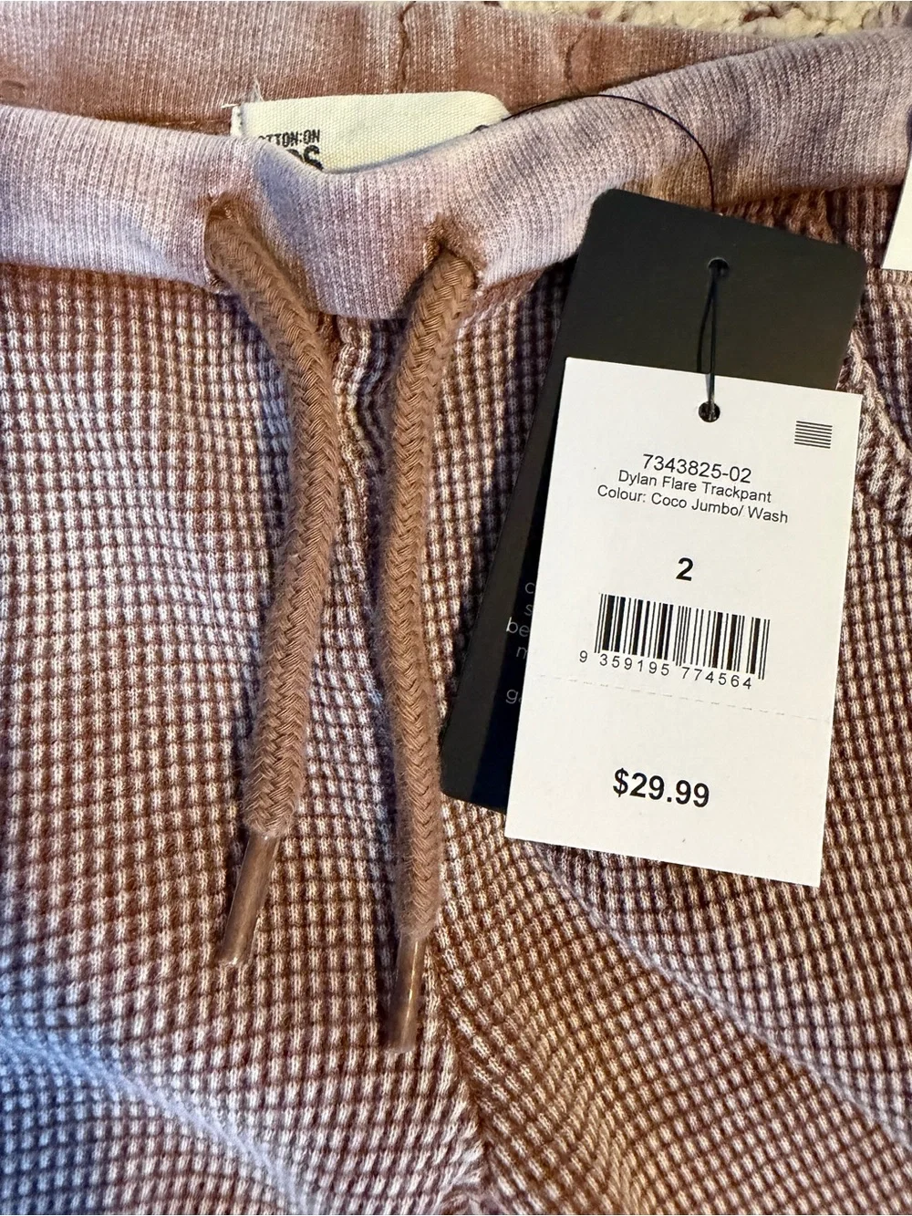 NWT Cotton On Kids Elsie Fleece Top + 2 Dylan Flare Trackpants Sz 2